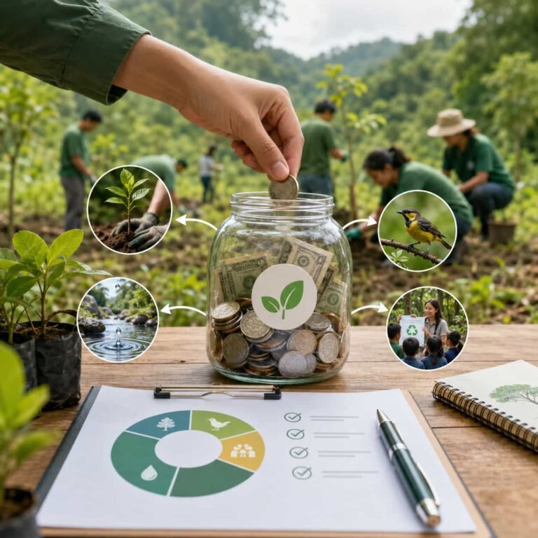 ¿A dónde va el dinero de una donación ambiental?